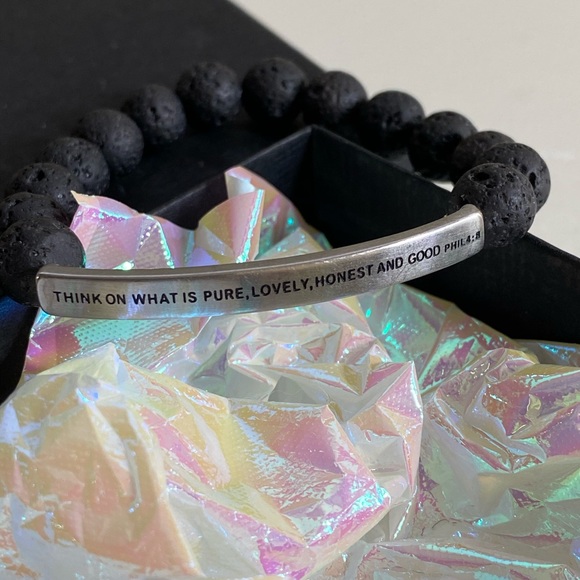 Inspire Me Bracelet Lava Stone Small - Picture 2 of 4